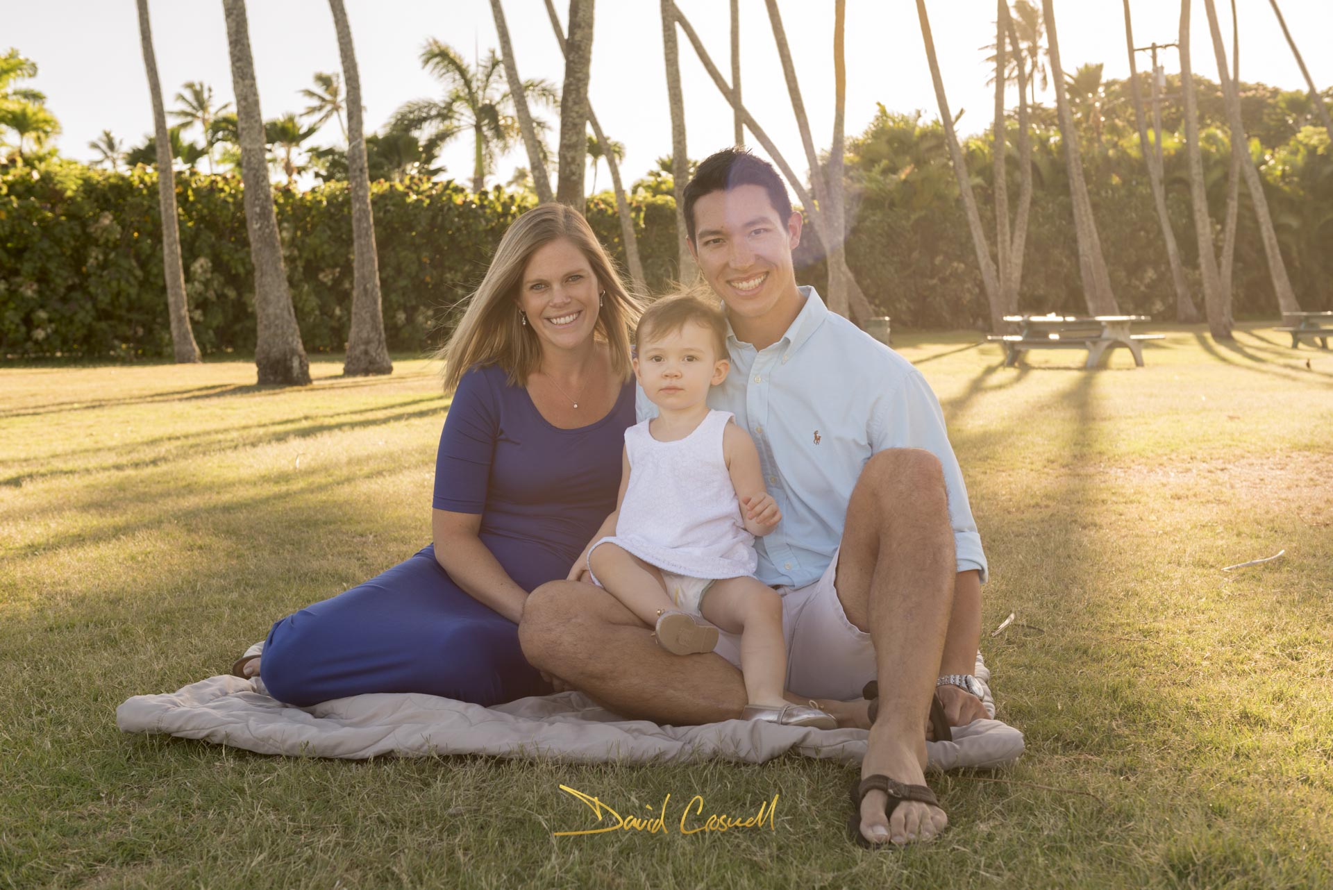 family portrait in the park