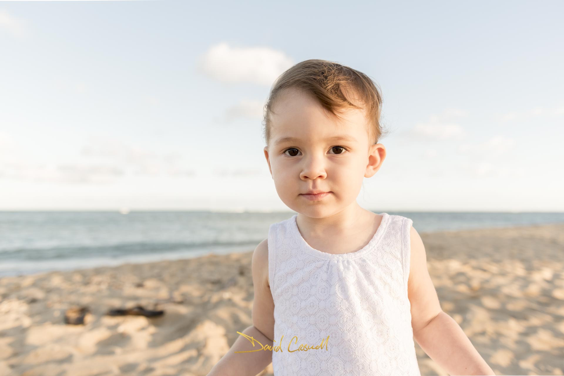 golden hour portrait at the beach
